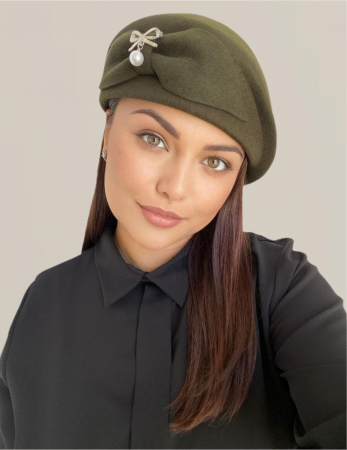 Palarie dama toca PRINCESS LADY -palarie kaki, reglabila [2]