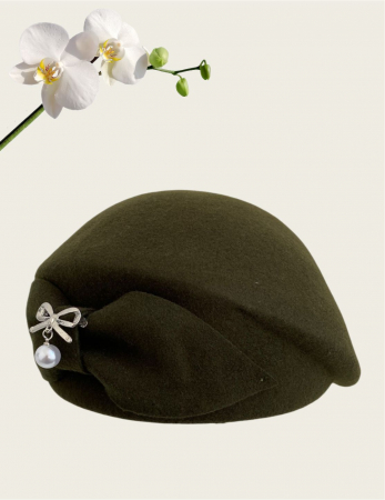 Palarie dama toca PRINCESS LADY -palarie kaki, reglabila [3]