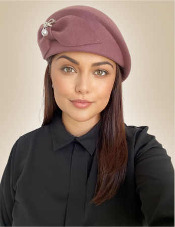 Palarie dama toca PRINCESS LADY -palarie roz, reglabila [1]