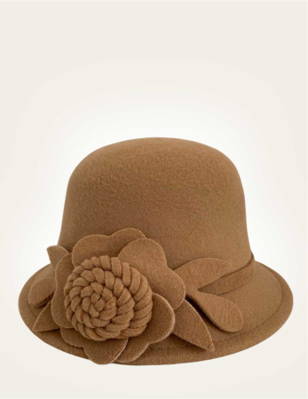 Palarie dama fetru Rose-palarie maro, palarie reglabila [4]
