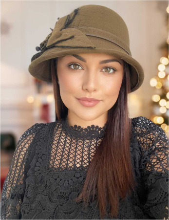 Palarie dama boruri mici Anita palarie kaki, reglabila [1]