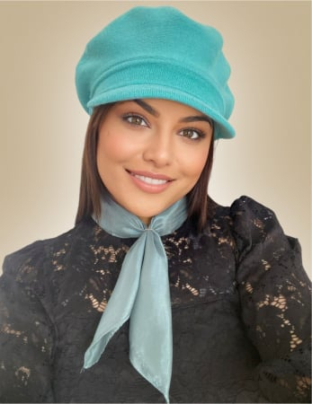 NOUTATI - Set elegant SAPCA+ESARFA (TURCOAZ)