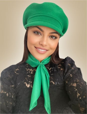 NOUTATI - Set elegant SAPCA+ESARFA (VERDE)