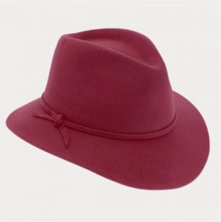Palarie dama din fetru lux MISS ITALY (GRENA) - marime unica, reglabila [4]