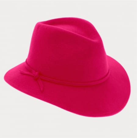 Palarie dama din fetru lux MISS ITALY (ROSU) - marime unica, reglabila [4]