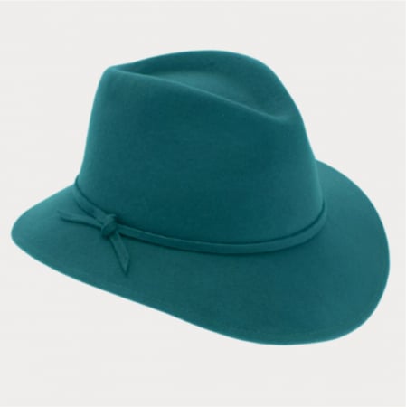 Palarie dama din fetru lux MISS ITALY (VERDE) - marime unica, reglabila [4]