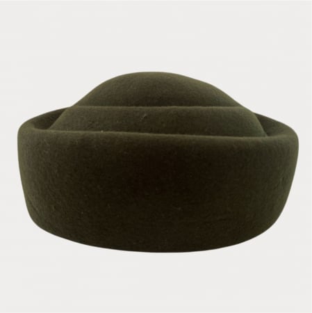 Palarie dama tip toca din fetru lux CONTESA LUX (KAKI) - marime unica, reglabila [4]