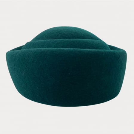 Palarie dama tip toca din fetru lux CONTESA LUX (VERDE persan) - marime unica, reglabila [4]