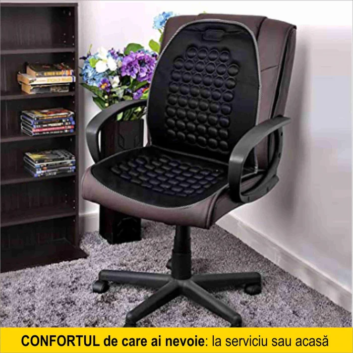 NOU! Husa cu Masaj Magnetic cu efect benefic in alinarea durerilor de spate si imbunatatirea tonusului muscular - marime universala [6]
