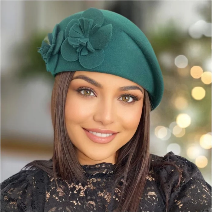 Palarie dama REGINA LUX -palarie verde, reglabila [3]