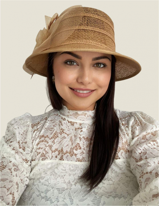 Palarie de soare de lux Coralia Lux  (MARO aramiu) - marime unica, reglabila [2]