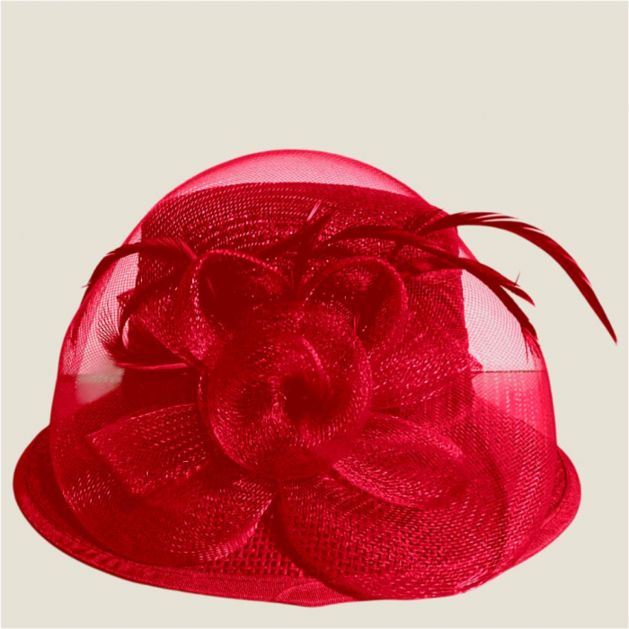 Palarie de soare de lux Coralia Lux  (ROSU) - marime unica, reglabila [4]