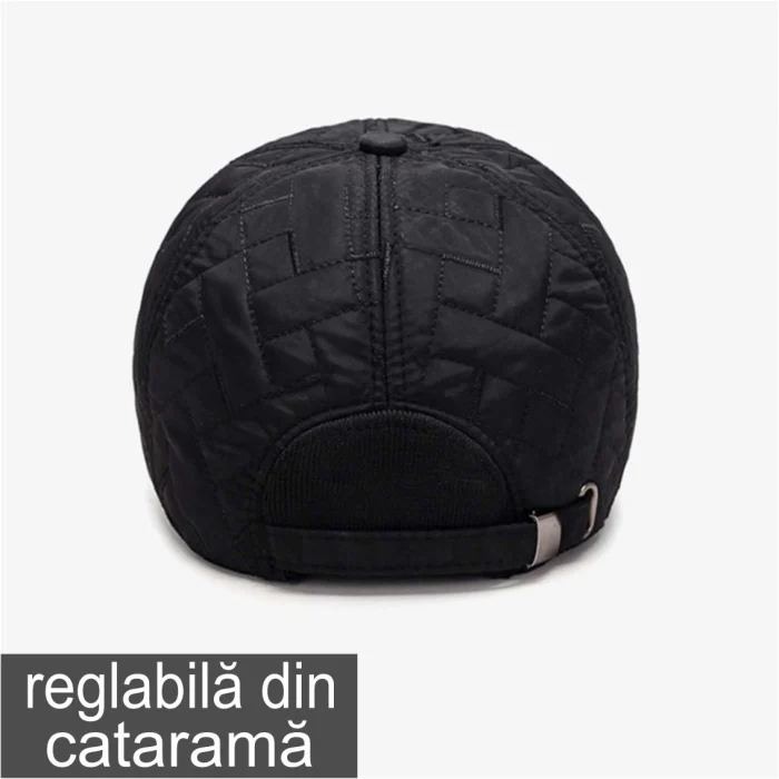 Sapca impermeabila captusita SuperSport (NEGRU) - reglabila [4]