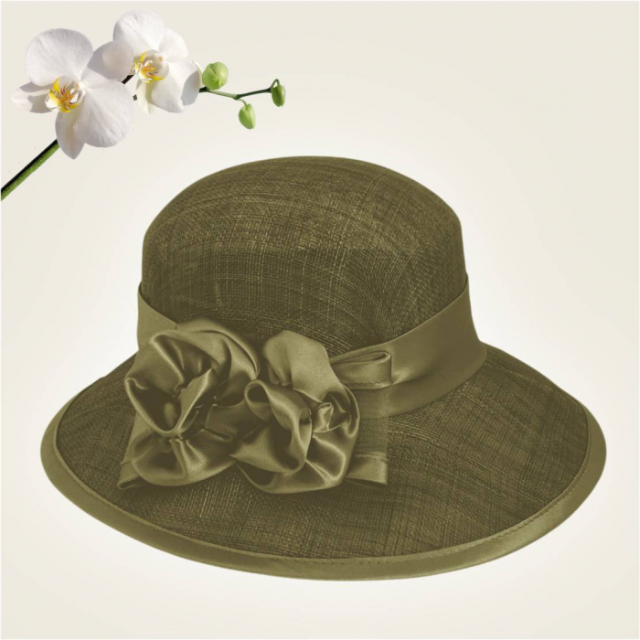 Palarii dama boruri mari LADY ROSE-palarie kaki, reglabila [4]