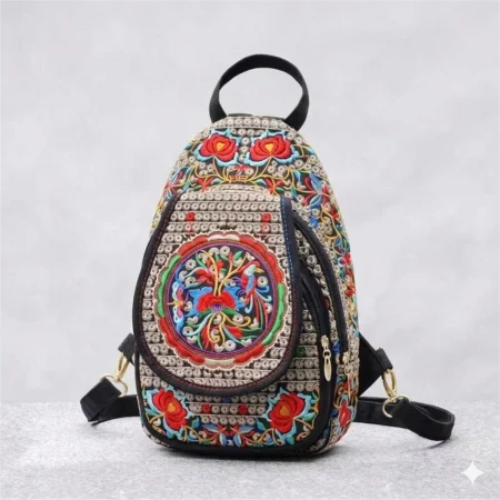 Rucsac elegant de dama - Fantezie Chic - Rosu [3]