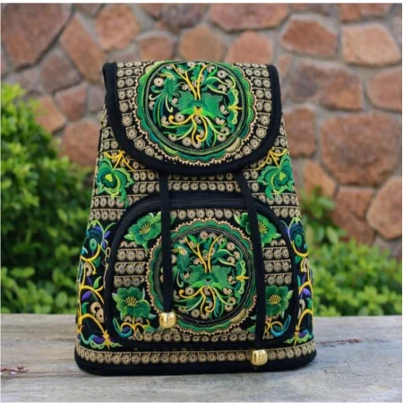 Rucsac  elegant de dama - Fantezie in Verde [2]