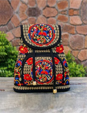 Rucsac elegant de dama Fantezia Lux - Rosu [2]