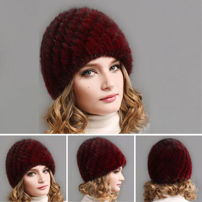 Caciula din blana de NURCA - Gloria Lux (GRENA) - marime universala [5]