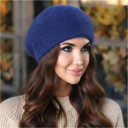 Caciulita eleganta din lana de Angora (BLEUMARIN) - marime UNIVERSALA [1]