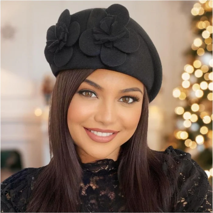 Palarie dama REGINA LUX -palarie negru, reglabila [6]