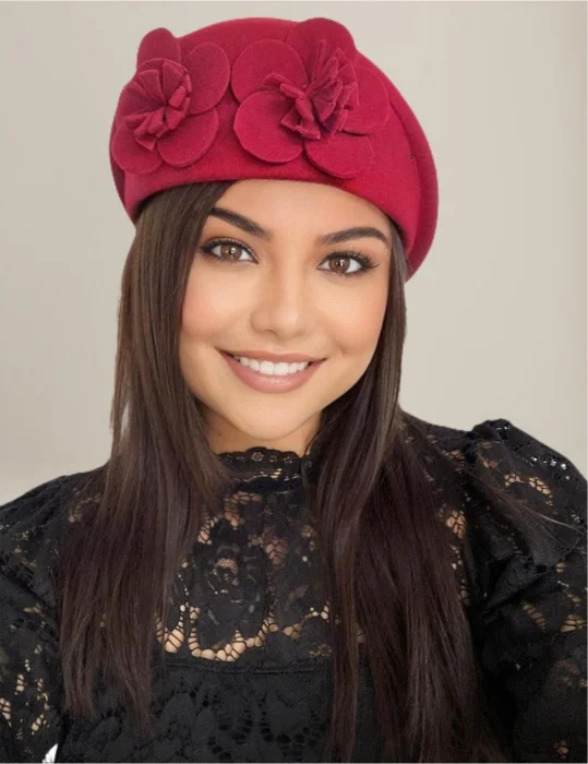 Palarie dama REGINA LUX -palarie rosu, reglabila [3]