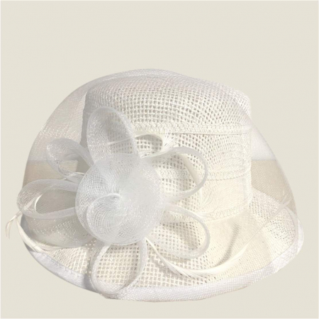 Palarie de soare de lux Coralia Lux  (ALB) - marime unica, reglabila [3]