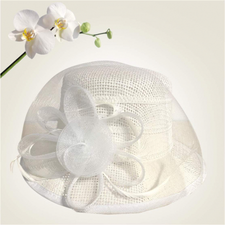 Palarie de soare de lux Coralia Lux  (ALB) - marime unica, reglabila [2]