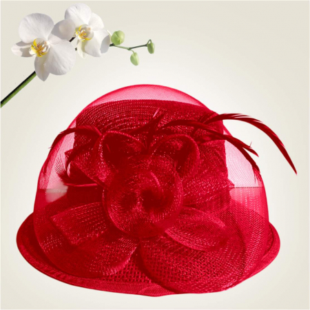 Palarie de soare de lux Coralia Lux  (ROSU) - marime unica, reglabila [2]