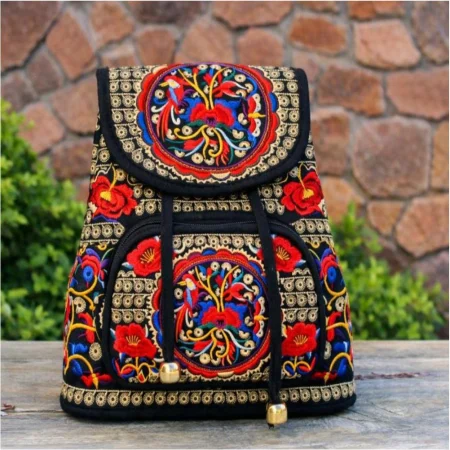 RUCSACURI - Rucsac  elegant de dama - Fantezie - Rosu