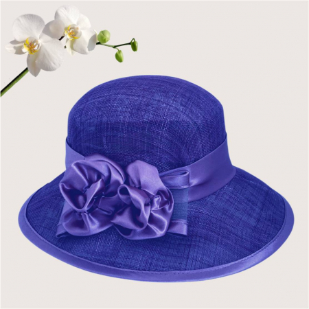 Palarii dama boruri mari LADY ROSE-palarie albastru, reglabila [3]