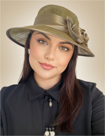 Palarii dama boruri mari LADY ROSE-palarie kaki, reglabila [1]
