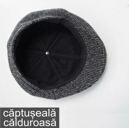 Sapca barbati tip pugilist captusita (GRI pepit) - marime unica [5]