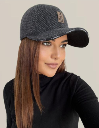 Sapca eleganta Nadia Sport (NEGRU pepit) - marime unica, reglabila [2]