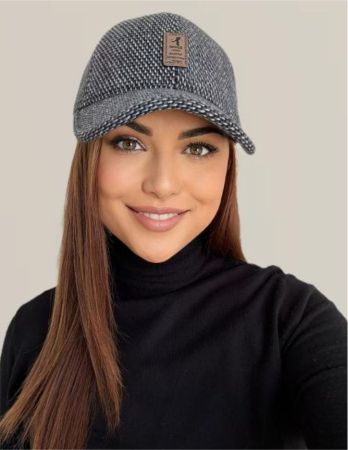SEPCI DAMA - Sapca eleganta Nadia Sport (GRI pepit) - marime unica, reglabila
