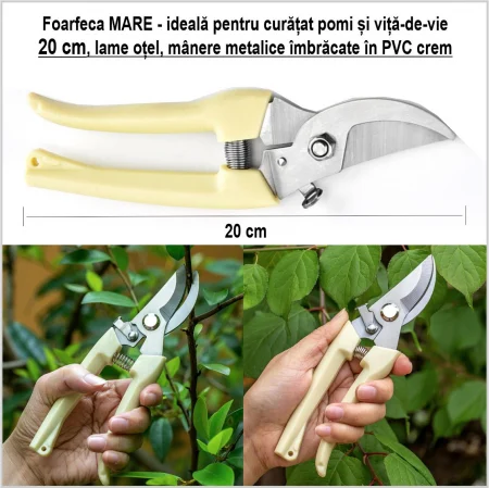 Set Premium 3 unelte: 2 foarfeci cu lame de otel de 18 si 20 cm + 1 fietrastrau pliabil [4]