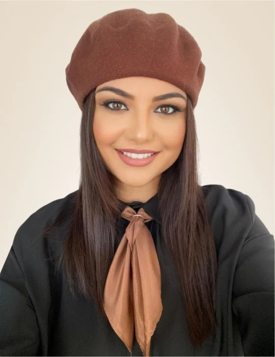 SETURI cu BERETE si SEPCI - Set elegant BERETA + ESARFA (MARO mahon)