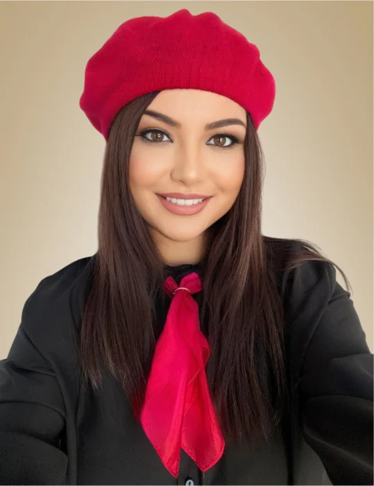 SETURI cu BERETE si SEPCI - Set elegant BERETA + ESARFA (ROSU)