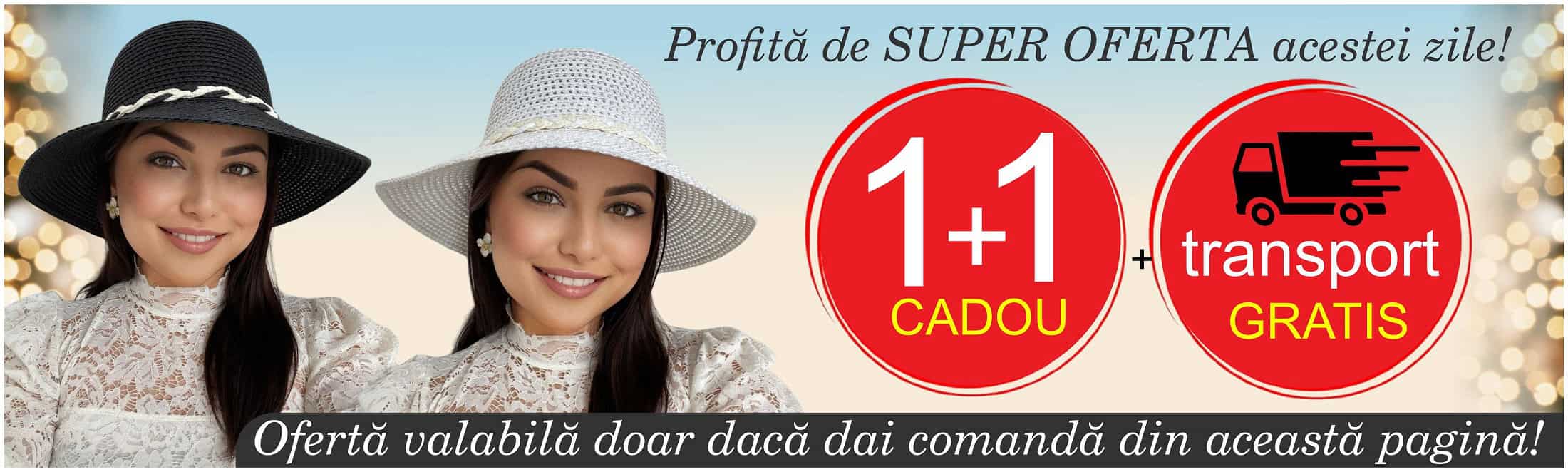 Oferta zilei: 1 + 1 cadou