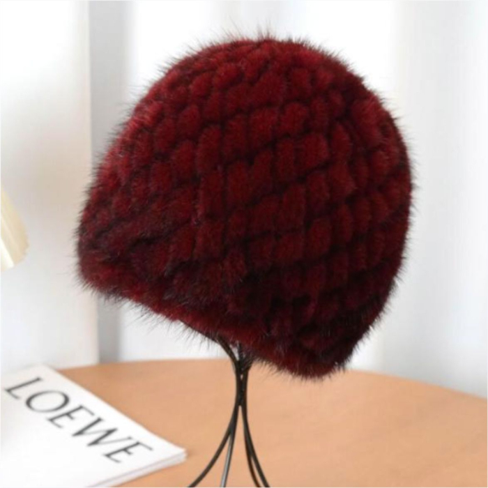 Caciula din blana de NURCA - Gloria Lux (GRENA) - marime universala [7]