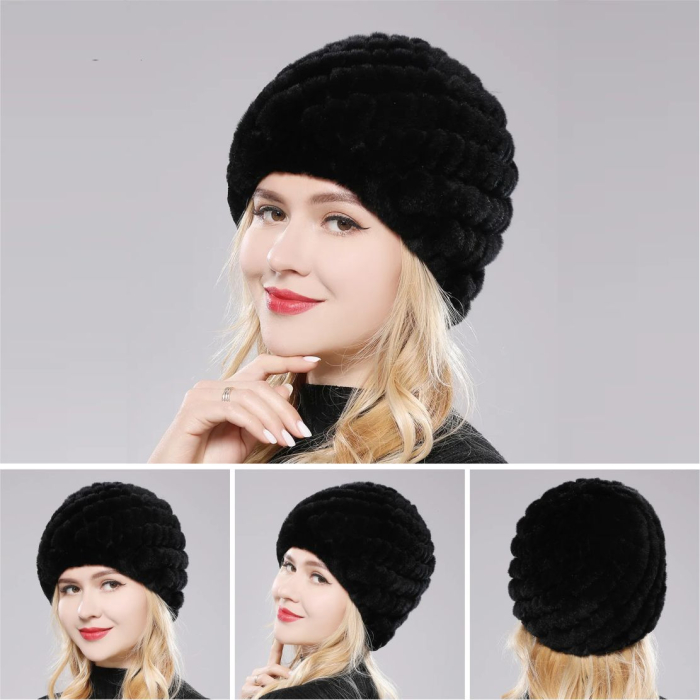 Caciula eleganta din blana ELISE Chic (MARO) - marime universalae [5]