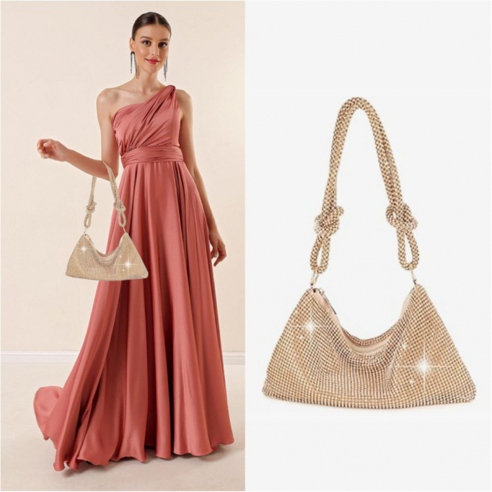 Geanta de ocazie tip plic cu strasuri BOLERO (AURIE) [2]