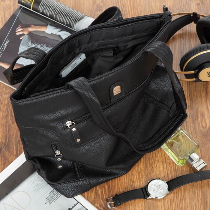 Geanta eleganta de dama Charm C06 (NEGRU) - marime mare [3]