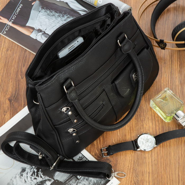 Geanta eleganta de dama Charm C10 (NEGRU) - marime medie [3]