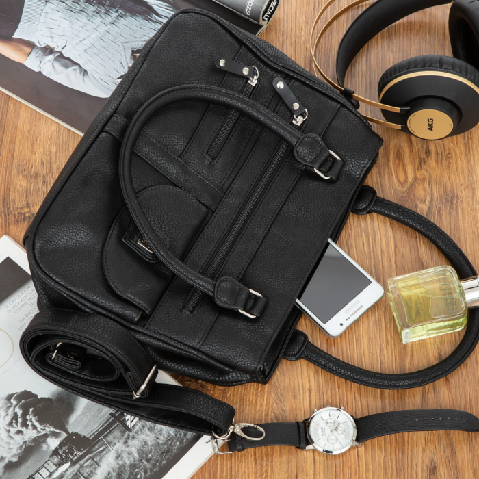 Geanta eleganta de dama Charm C10 (NEGRU) - marime medie [4]