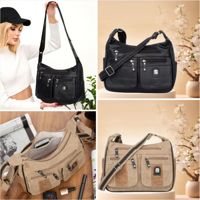 Geanta eleganta de dama Charm C02 (NEGRU) - marime medie [2]