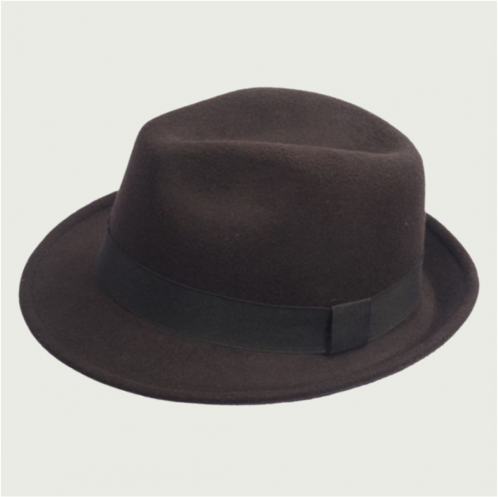 Palarie barbati din fetru lux Mister Fedora Lux (MARO) [4]