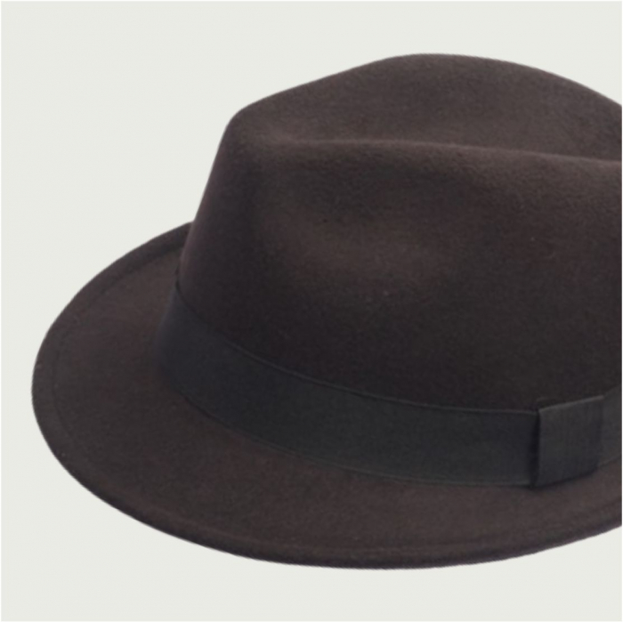 Palarie barbati din fetru lux Mister Fedora Lux (MARO) [6]