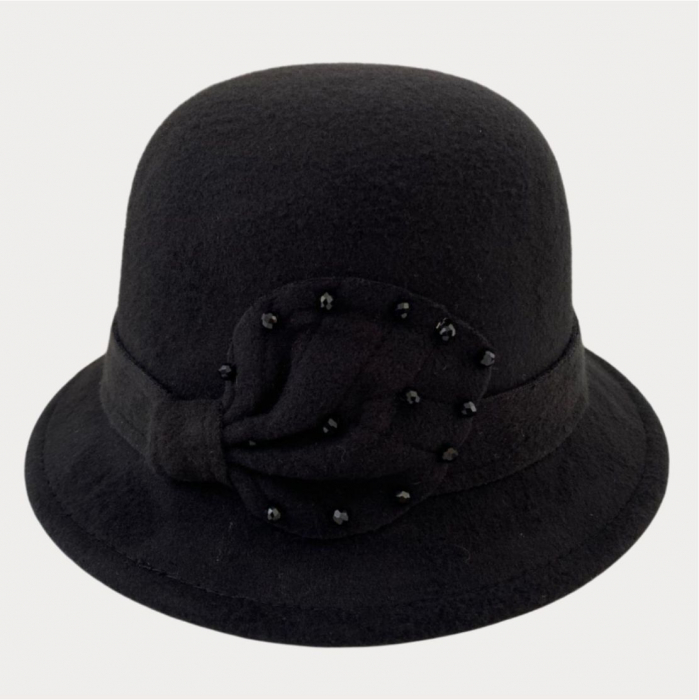 Palarii dama elegante MISS COCHETTE (NEGRU) - marime unica, reglabila [3]