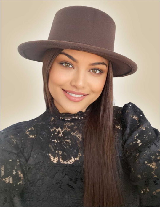 Palarie dama cu boruri rotunde MISS CASTILLIA (MARO mahon) - marime unica, reglabila [1]
