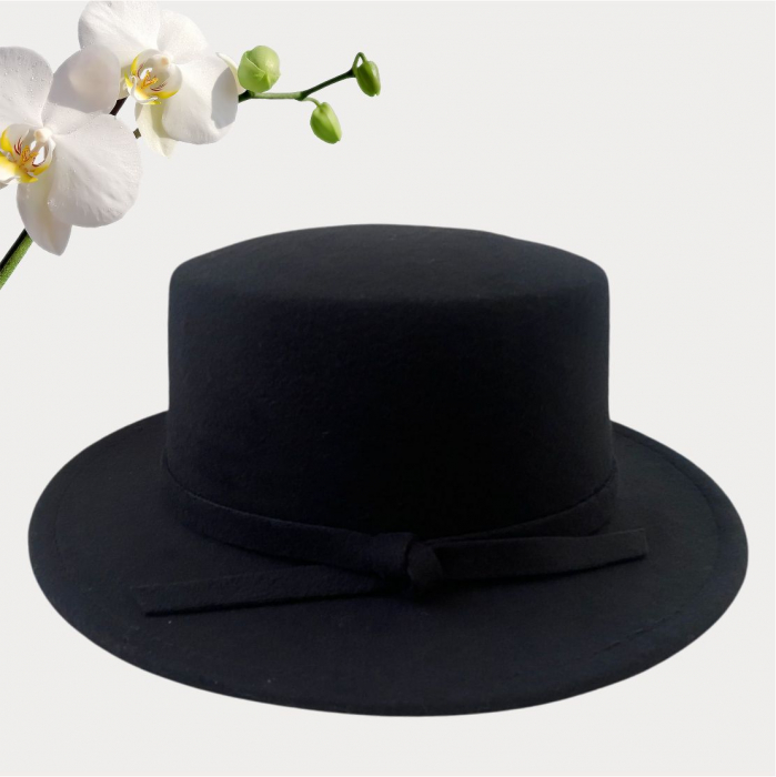 Palarii dama elegante MISS CASTILLIA (NEGRU) - marime unica, reglabila [3]